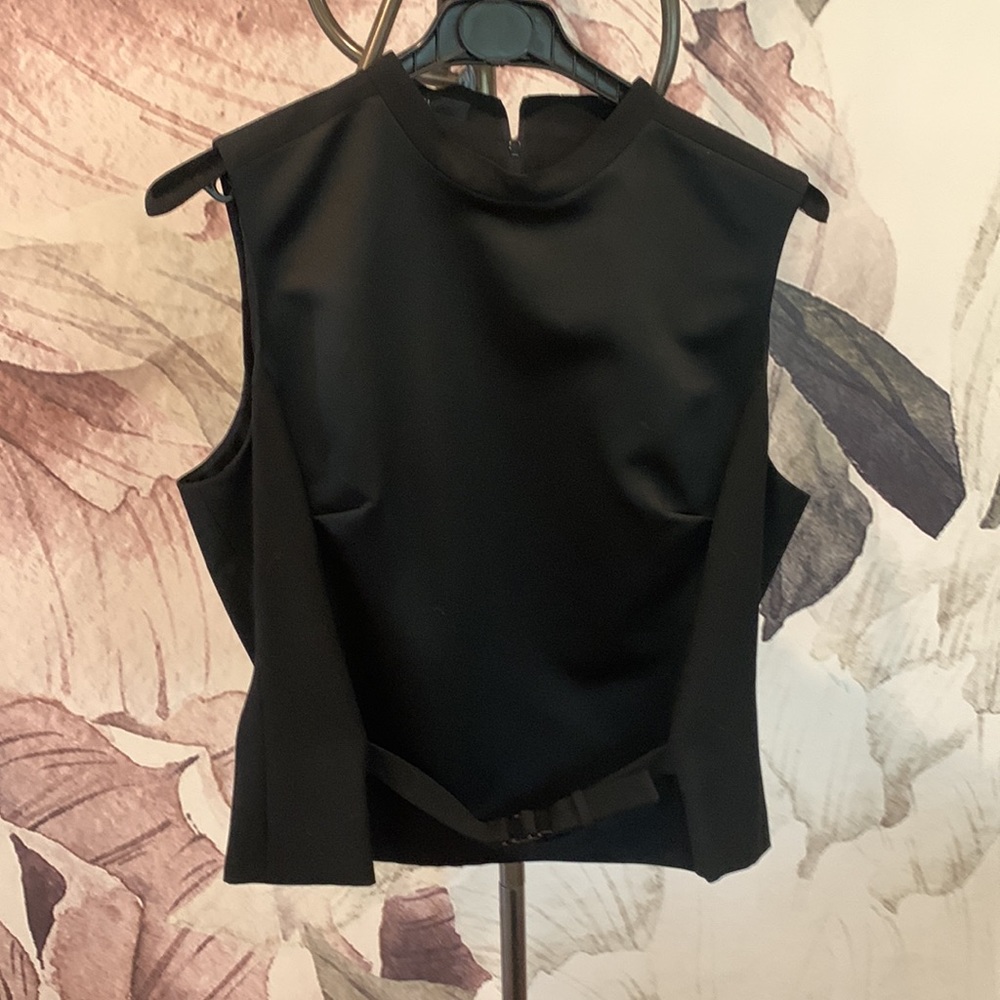 Gucci Wool/Silk lined Belted Top